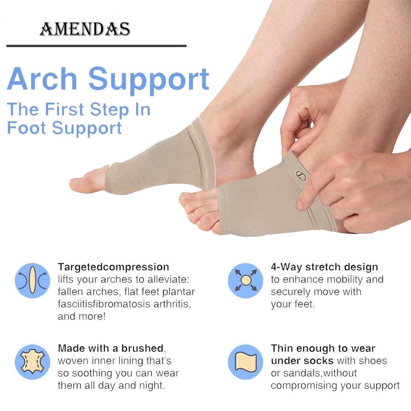 Flat Foot Arch Support for Men & Women